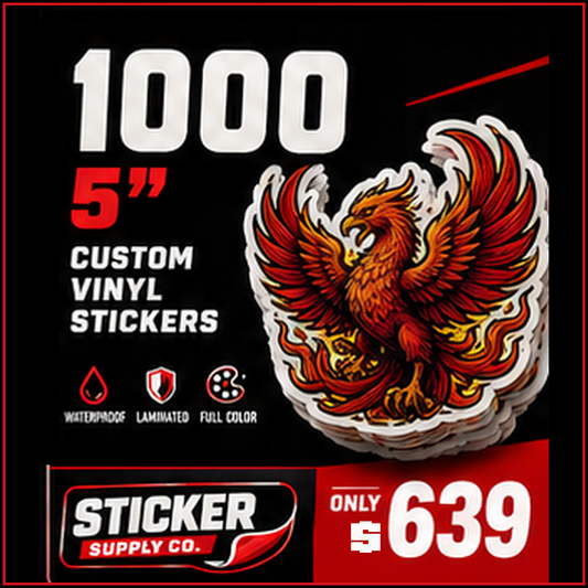 1000 Custom 5-Inch Vinyl Stickers