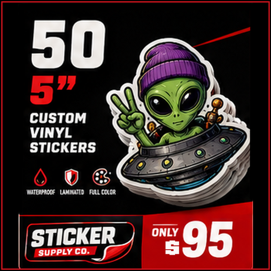 50 Custom 5-Inch Vinyl Stickers